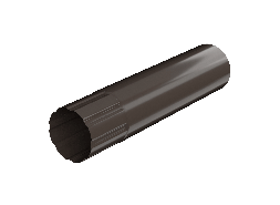ТН МВС 125/90 мм, водосточная труба металлическая (1 м), тёмно-коричневый, шт.